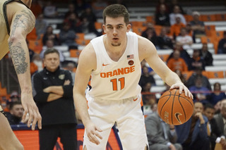 Joe Girard III acted as Syracuse's floor general, posting 20 points and seven assists in the win.