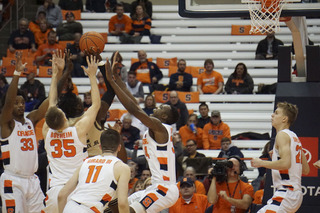 Syracuse staved off the Grizzlies' comeback efforts and won 74-62. 